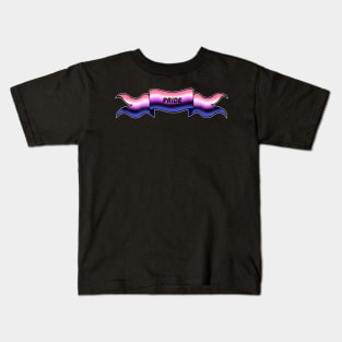 genderfluid pride banner Kids T-Shirt